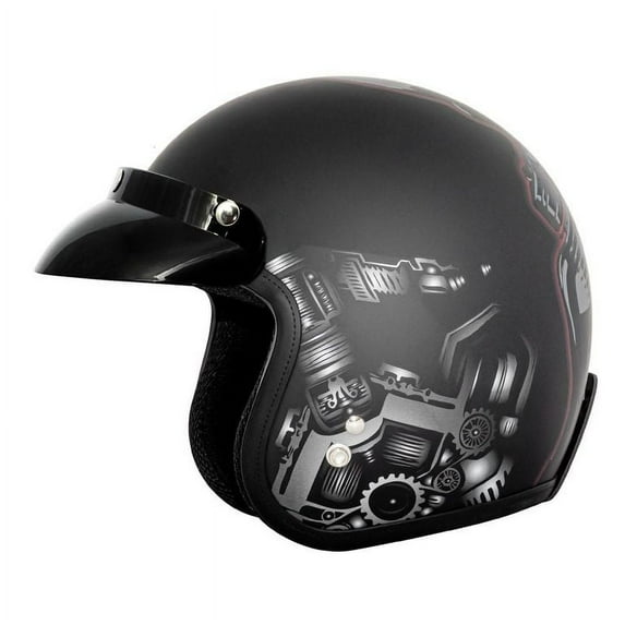 VCAN 3/4 Motorcycle Helmet