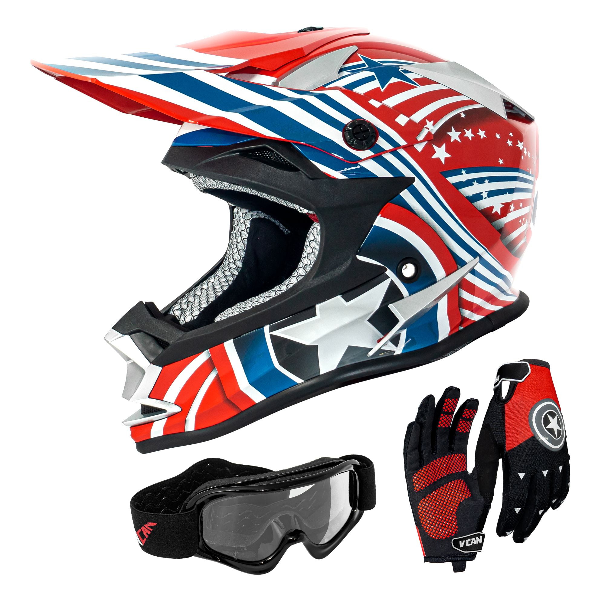 VCAN Off-Road Youth Helmet
