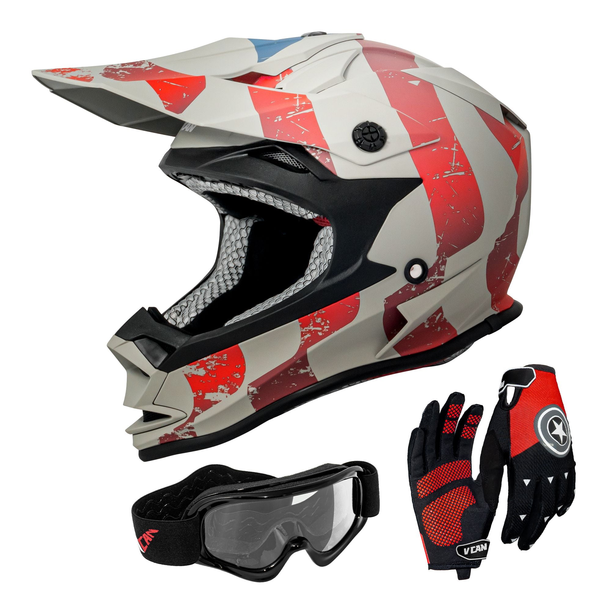 VCAN Off-Road Youth Helmet