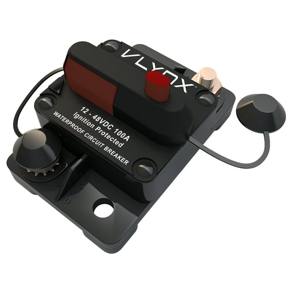VCB100 48V Boat Trolling Motor 100A Resettable Fuse Circuit Breaker WEATHERPROOF
