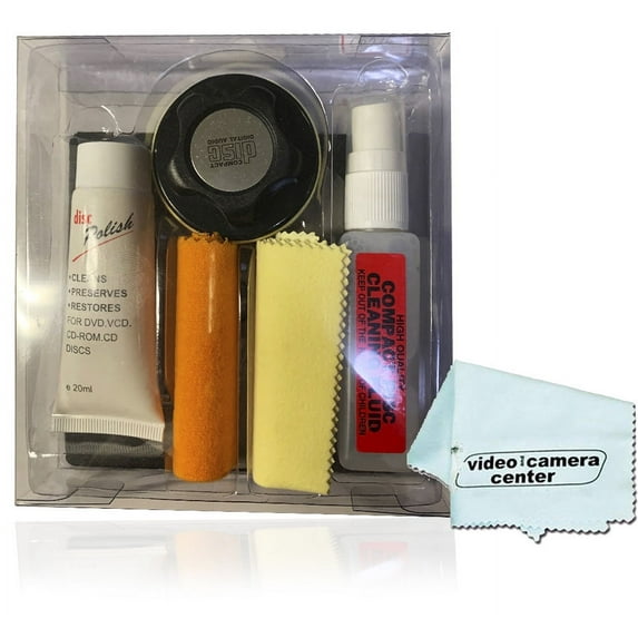 VCC ACV54866281 Digital Disc Cleaner with Micro-Fiber Accessories
