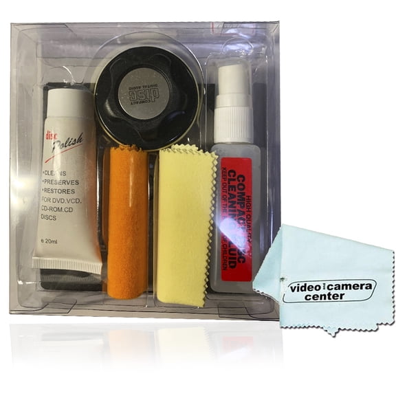 VCC ACV54866281 Digital Disc Cleaner with Micro-Fiber Accessories