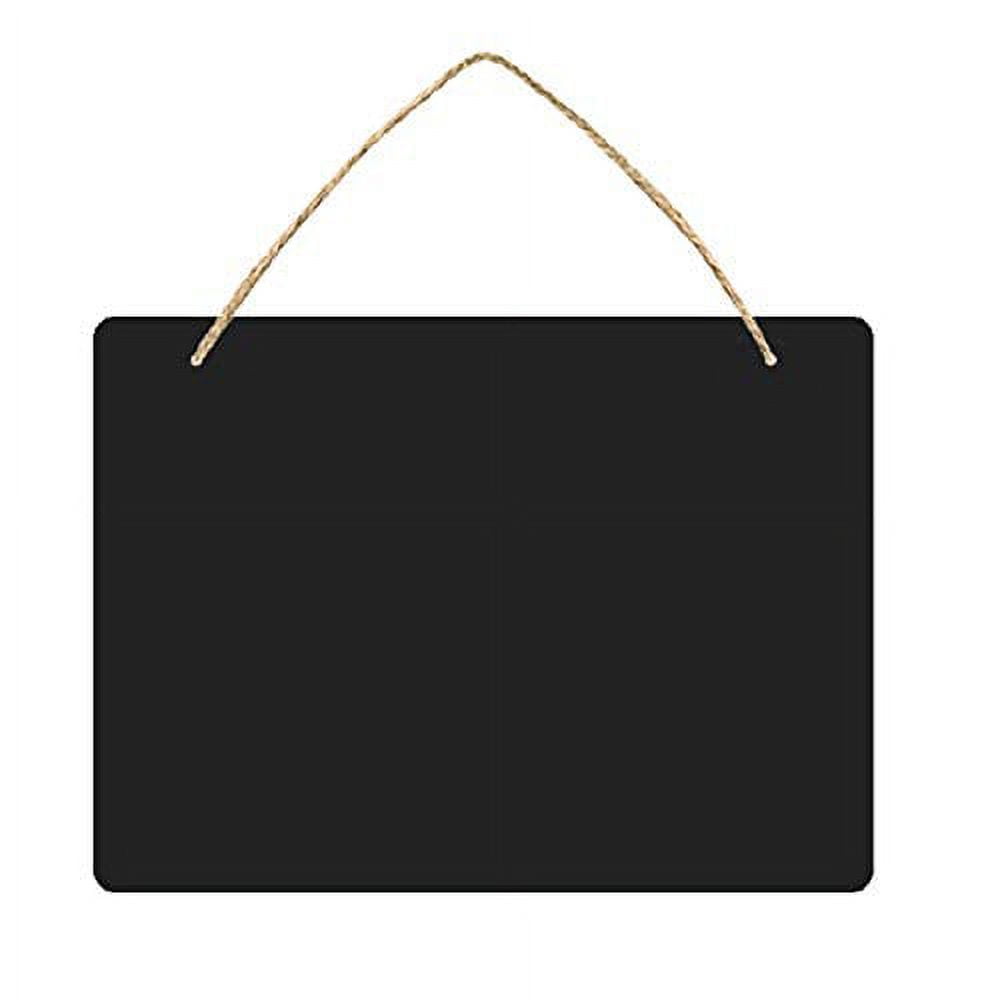 VCCGY Wooden Double Sided Hanging Chalkboard Signs,Memo Message Sign, Vintage Erasable Message