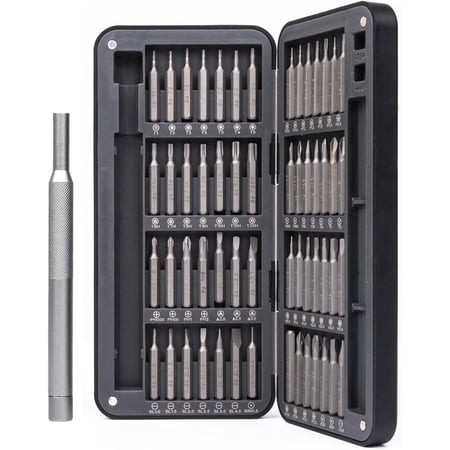 VCELINK 57-in-1 Versatile Precision Screwdriver Set with 56 Magnetic S2 Bits Black