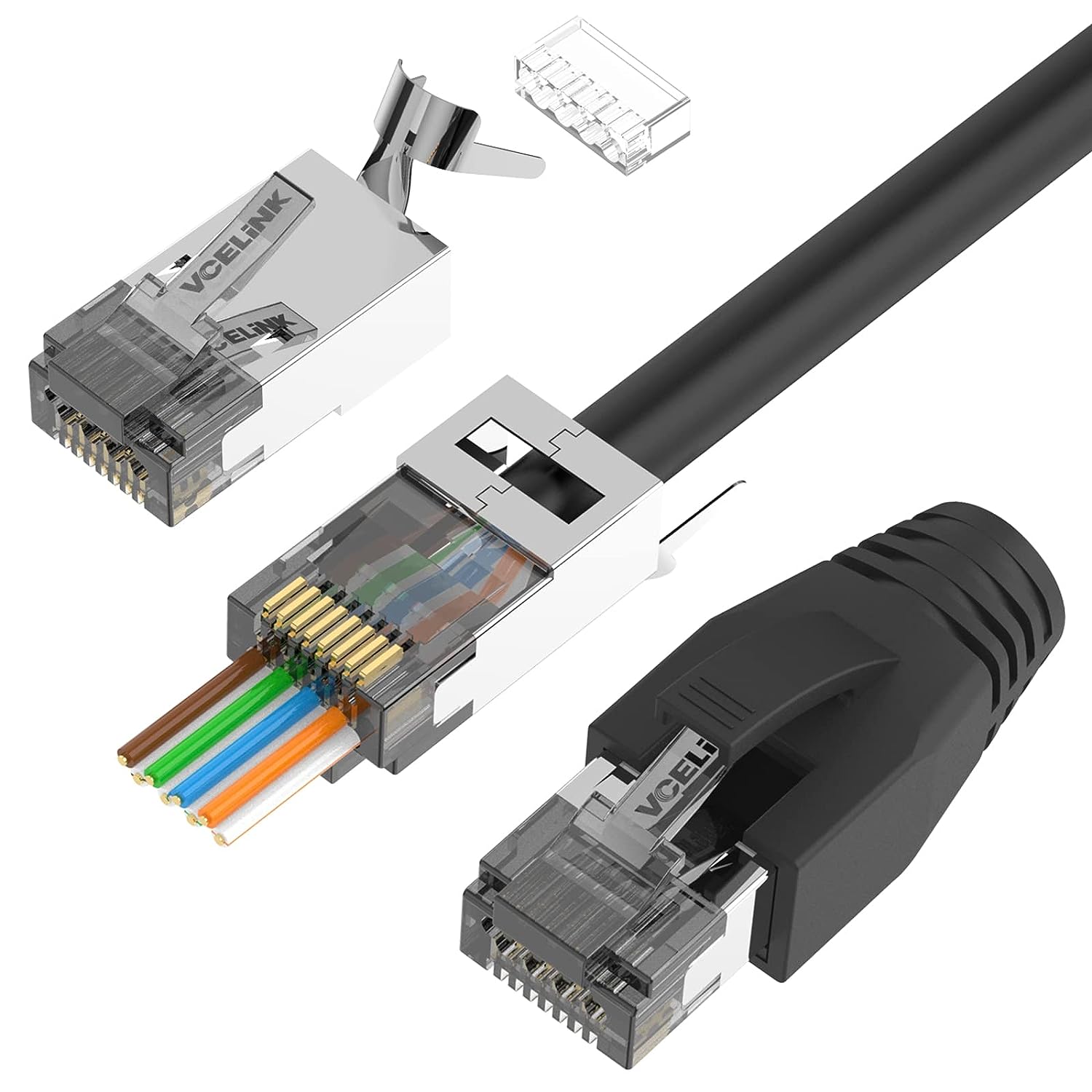 Commutateur Réseau VCELINK 2-en-1/1-en-2 - Switch Ethernet Passif 1000Mbps - Sans Alimentation - PoE Compatible