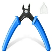 VCELINK 5-Inch Spring-Loaded Small Wire Cutter for Jewelry Making, Model Craft, and 3D Printing, 1Pack