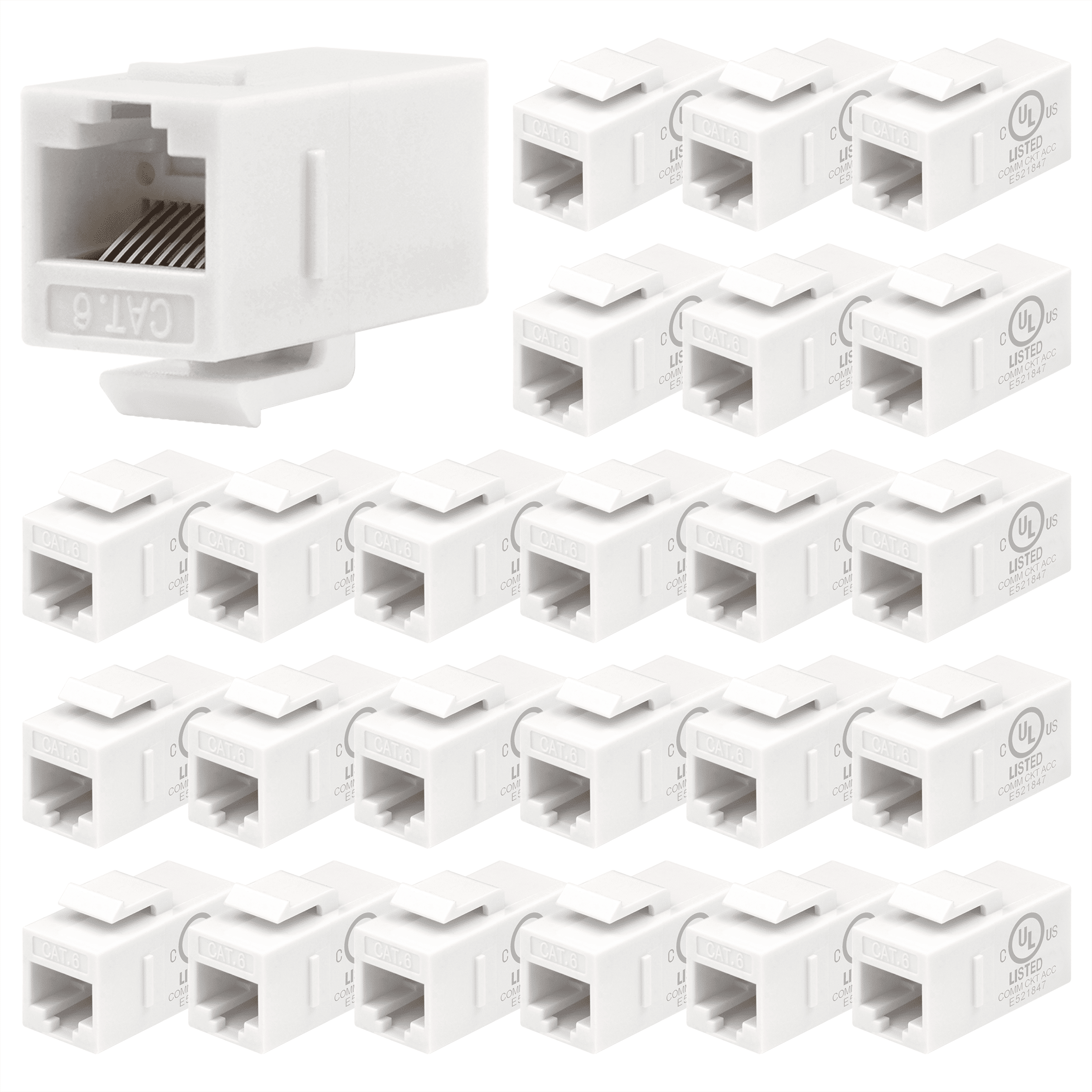 VCELINK RJ45 Inline Coupler Cat6, 10-Pack Ethernet Extender
