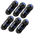 thumbnail image 1 of VCELINK Waterproof RJ45 Coupler Short Profile, Cat6/Cat5E/Cat5 Waterproof Ethernet Connector Shielded IP67, 6-Pack, Black, 1 of 9