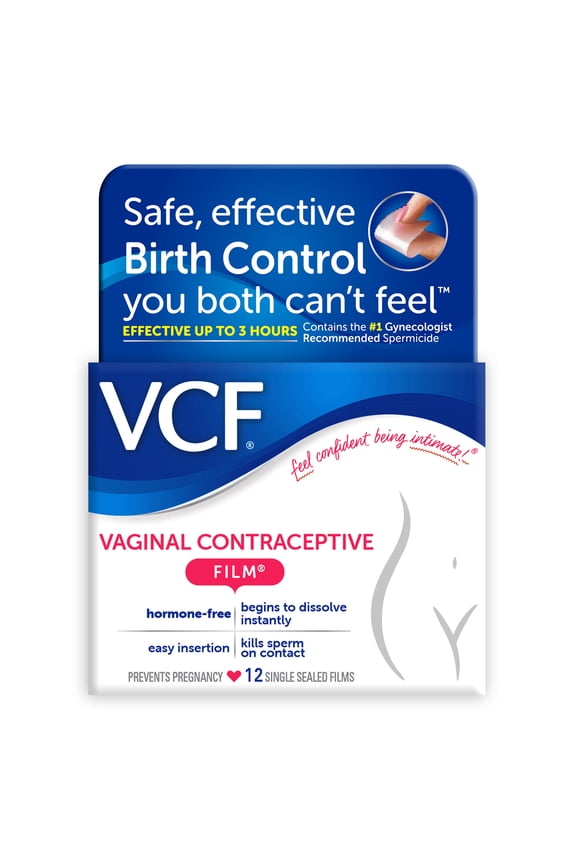 Vaginal Contraceptive Spermicide Film, 12 Count, Value Pack
