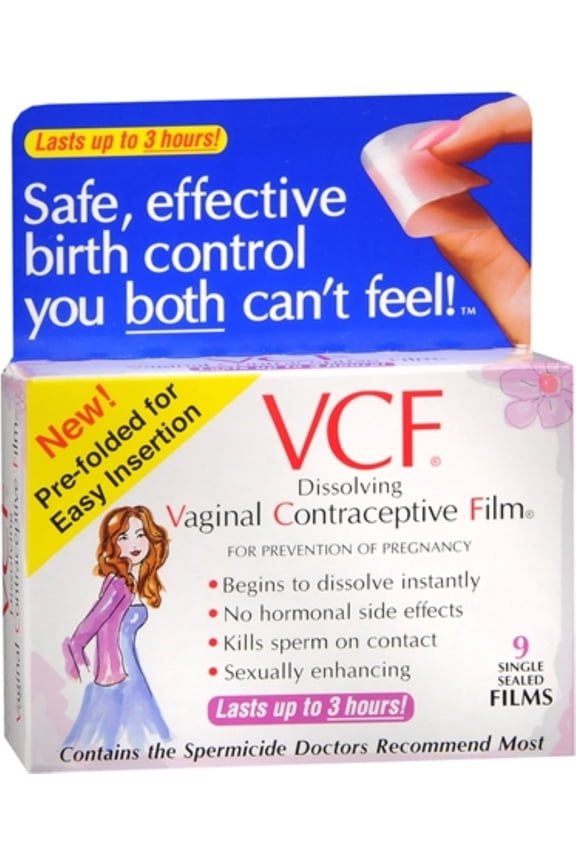 Vaginal Contraceptive Films 9 Each (Pack of 3)