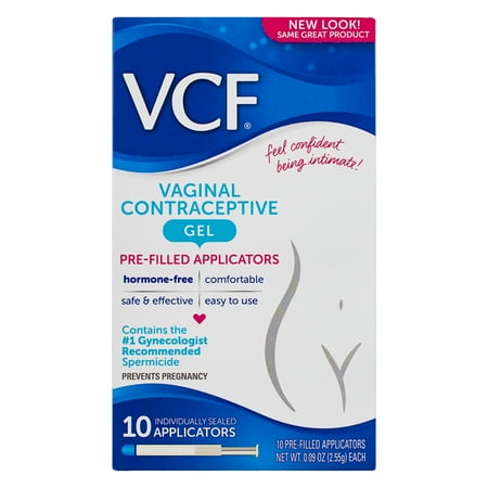 VCF Vaginal Contraceptive Gel Pre-Filled Applicators 10 ea (Pack of 4)