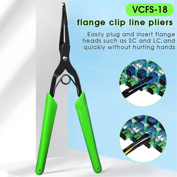 VCFS-18 Fiber Optic Room Tools Optical Fiber Flange Clip Line Pliers SC/LC Connector Plug Clamp Pull Tool