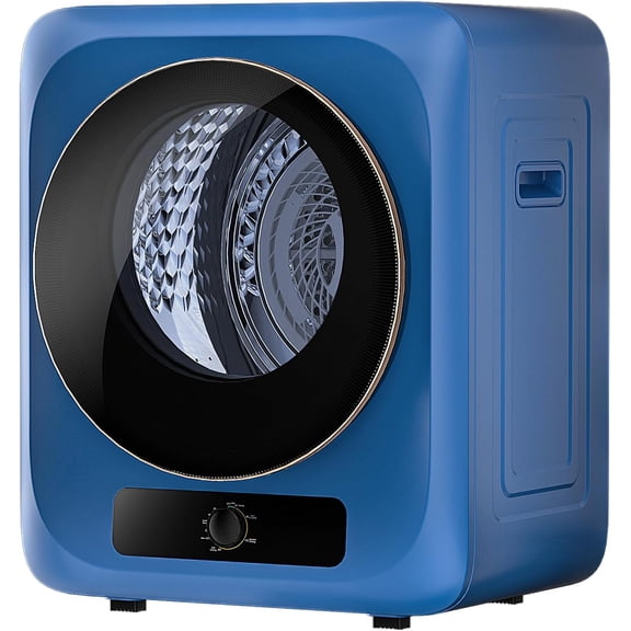 VCJ Portable Clothes Dryer for Apartment, 10lbs Compact Electric Laundry Dryer with Stainless Steel Tub, 1.5 cu.ft Suitable for Apartments, Dorm, RVS