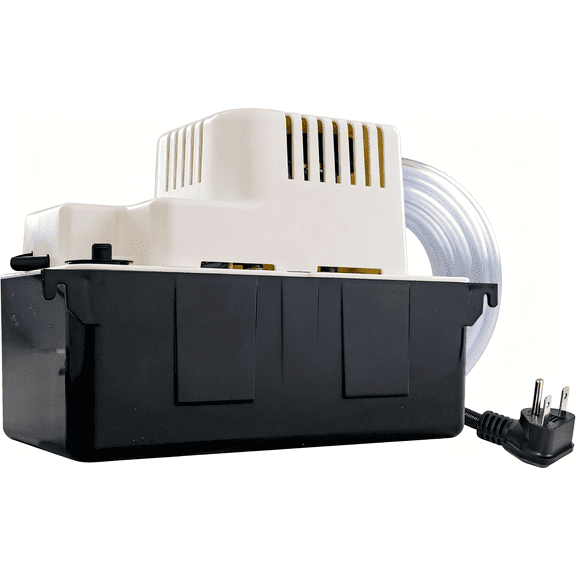 Condensate Pump 230V, Automatic Condensate Removal Pump, 1/30 HP 80 GPH HVAC Drain Pump with 17 ft Lift, 6 ft Power Cord, for Air Conditioners, Furnaces, Boilers & Dehumidifiers