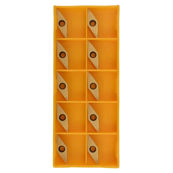 VCMT110304 Carbide Turning Inserts for Steel Stainless Processing, 10 Pack CNC Lathe Indexable Inserts VCMT221 with High Semi-Finishing, Metal Cutting Tools