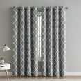 thumbnail image 1 of VCNY Home 2 Pack 100% Total Blackout Thermal Insulated Energy Saving Grommet Curtains - Gray, 84 in. Long, 1 of 3