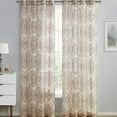 thumbnail image 1 of VCNY Home Adale Blush Medallion Grommet Sheer Curtain Panel, 54" x 84", 1 of 5