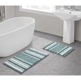 thumbnail image 1 of VCNY Home Aiden Jacquard Chenille Noodle 2-Piece Bath Rug Set, Aqua, 1 of 2