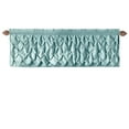 thumbnail image 1 of VCNY Home Carmen Blue Solid Color Rod Pocket Light-Filtering Curtain Valance, 60" x 20", 1 of 5