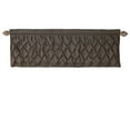thumbnail image 1 of VCNY Home Carmen Chocolate Solid Color Rod Pocket Light-Filtering Curtain Valance, 60" x 20", 1 of 5