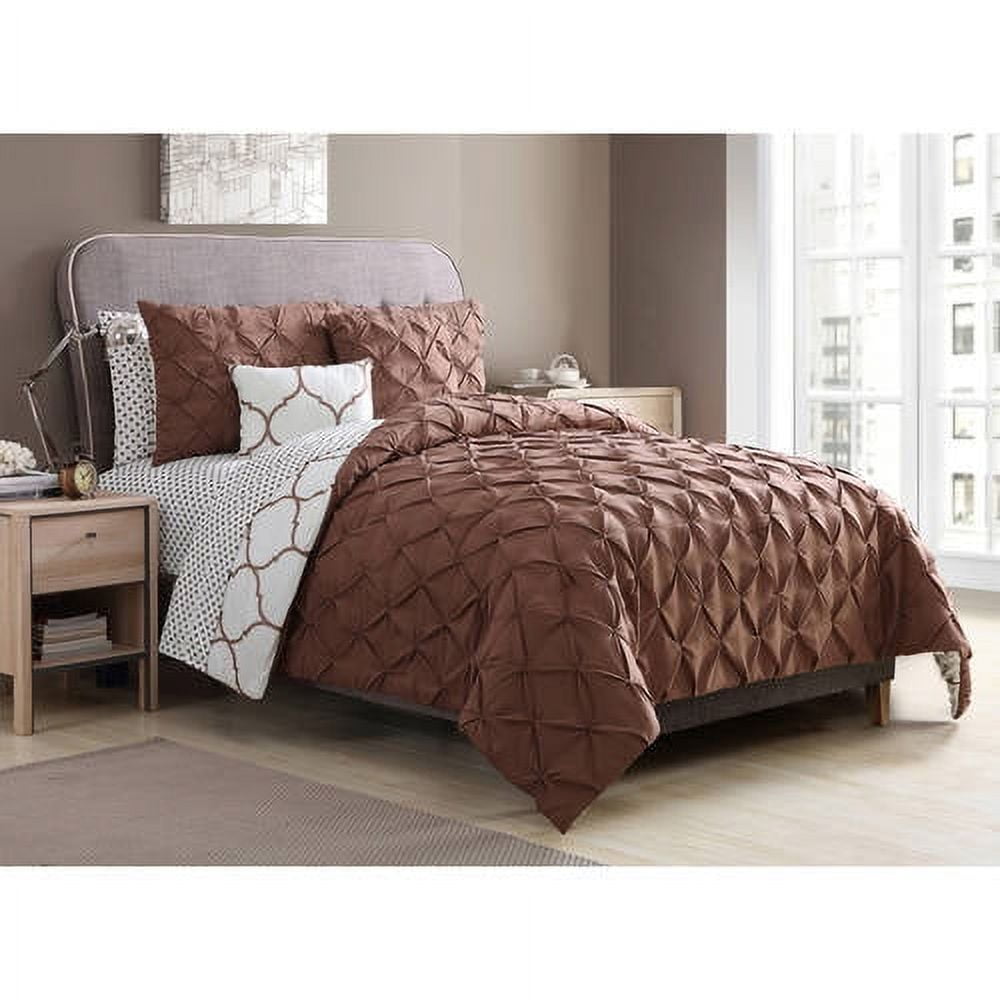 VCNY Home Copper Ogee 9Piece Reversible Bedding Comforter Set, Sheet