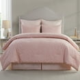 thumbnail image 1 of VCNY Home Cougar 6-Piece Blush Ogee Damask Comforter Set, King, Adult, Unisex, 1 of 6