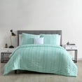 thumbnail image 1 of VCNY Home Dian 3-Piece Mint Stripe Polyester Comforter Set, Twin, 1 of 5