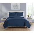 thumbnail image 1 of VCNY Home Elizabeth Reversible Paisley Quilt Set, Full/Queen, Navy, 1 of 7