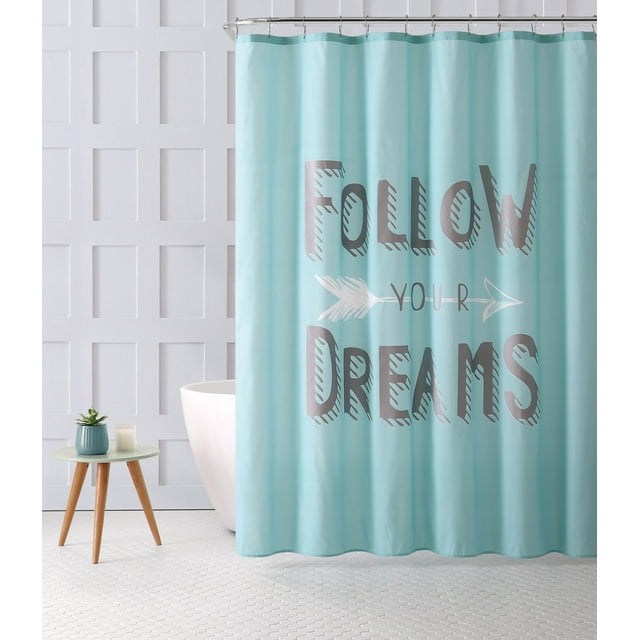 VCNY Home Follow Your Dreams Metallic 72" x 72" Shower Curtain