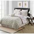 VCNY Home Heather Pintuck Technique Reversible Damask 8 Piece Bedding
