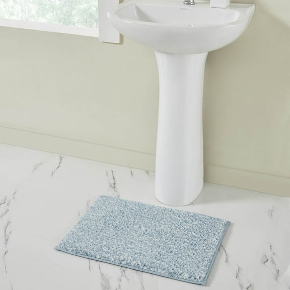 VCNY Home Heathered Peach Memory Foam Bath Rug, 17" x 24"