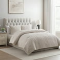 thumbnail image 1 of VCNY Home Herringbone 3-Piece Taupe Microfiber Comforter Set, Full/Queen, 1 of 1