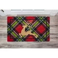 thumbnail image 1 of VCNY Home Holiday Plaid Red/Multicolor Coir Outdoor Doormat, 18" x 30", 1 of 5
