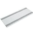 thumbnail image 1 of VCNY Home Hotel White/Charcoal Striped Polyester Bath Rug, 24" x 60", 1 of 5