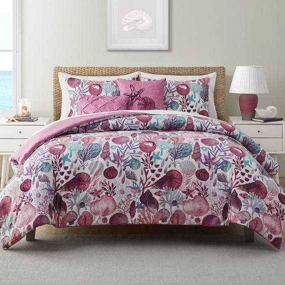 VCNY Home Ivory Coast 5-Piece Multicolor Abstract Reversible Comforter Set, King