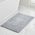 thumbnail image 1 of VCNY Home Jessica Solid High Rise Grey Cotton Bath Rug, 20" x 32", 1 of 5