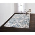 thumbnail image 1 of VCNY Home Justine Damask Area Rug, 9' x 12', Blue/Grey, 1 of 5