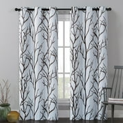 VCNY Home Kingdom Beige Branch Grommet Blackout Curtain, 40" x 95"