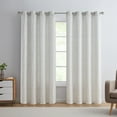thumbnail image 1 of VCNY Home Leah Grey Leaf Grommet Light Filtering Curtain Panel, 54" x 96", 1 of 5
