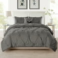 thumbnail image 1 of VCNY Home London 4-Piece Grey Floral Comforter Set, King, 1 of 8