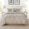 thumbnail image 1 of VCNY Home London 4-Piece Taupe Floral Comforter Set, Queen, 1 of 8