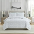 thumbnail image 1 of VCNY Home Lucy 3-Piece White Diamond Pinsonic Quilt Set, Full/Queen, Adult, Unisex, 1 of 5
