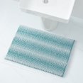 thumbnail image 1 of VCNY Home Memory Foam Noodle Teal Heathered Stripe Polyester Bath Rug, 20" x 30", 1 of 5