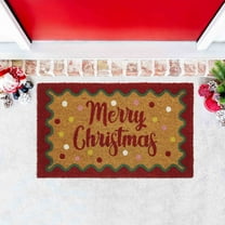 VCNY Home Multicolor Merry Christmas Lights Outdoor Coir Doormat, 18" x 30"