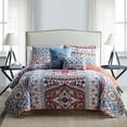 thumbnail image 1 of VCNY Home Natasha 5-Piece Multicolor Geometric Reversible Quilt Set, King, Adult, Unisex, 1 of 5