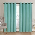 thumbnail image 1 of VCNY Home Neil Aqua Solid Grommet Blackout Curtain Panel, 52" x 90", 1 of 5