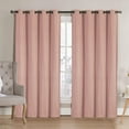 thumbnail image 1 of VCNY Home Neil Blush Solid Grommet Blackout Curtain Panel, 52" x 84", 1 of 5