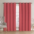 thumbnail image 1 of VCNY Home Neil Coral Solid Grommet Blackout Curtain Panel, 52" x 90", 1 of 5