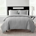 thumbnail image 1 of VCNY Home Nina II 3-Piece Grey Geometric Comforter Set, Full/Queen, Adult, Unisex, 1 of 6