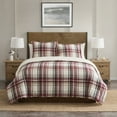 thumbnail image 1 of VCNY Home Plaid 3-Piece Red Plaid Comforter Set, King, Adult, Unisex, 1 of 5